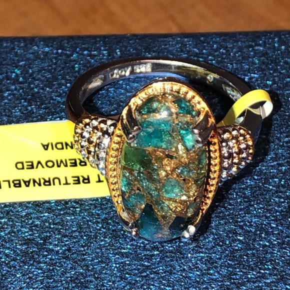 SOLD NWT Matrix Neon Apatite Route Ring - Picture 8 of 8